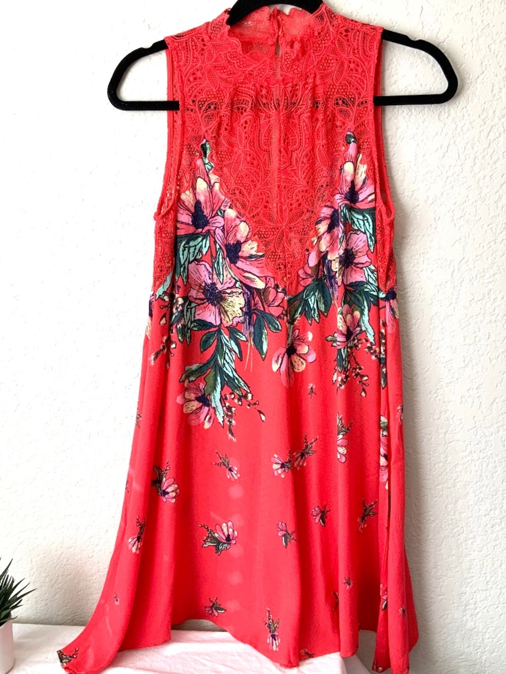 Free People Intimately Free Marsha Printed Slip Dress Size XSM Bright Flowers